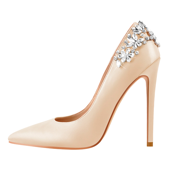 Pointed Toe Rhinestone Stiletto Pumps (12)